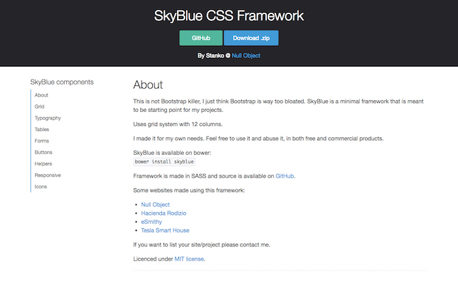 SkyBlue CSS