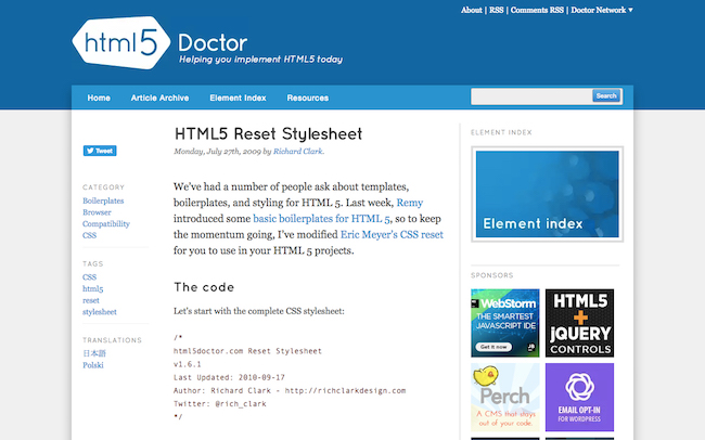 HTML5 Doctor
