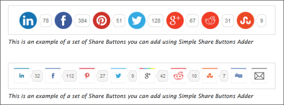 Simple Share Buttons Adderのサンプル